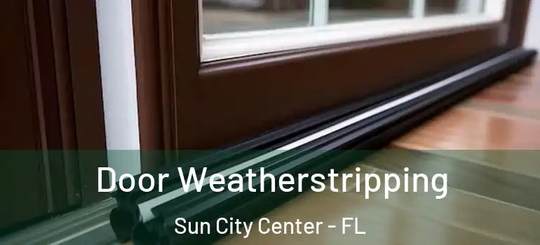  Door Weatherstripping Sun City Center - FL