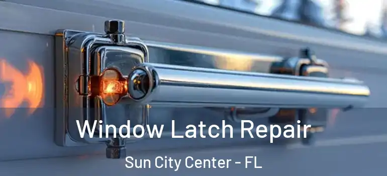  Window Latch Repair Sun City Center - FL