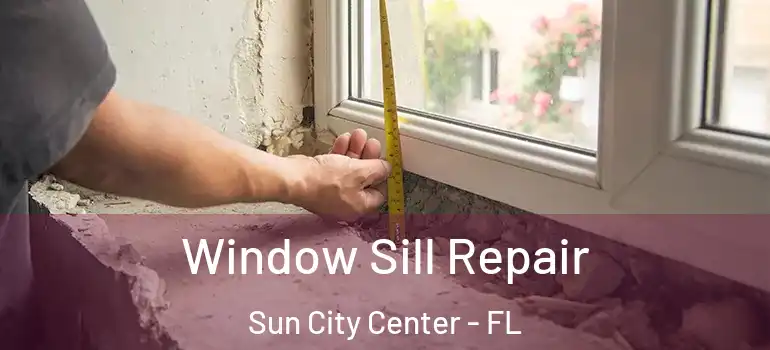  Window Sill Repair Sun City Center - FL